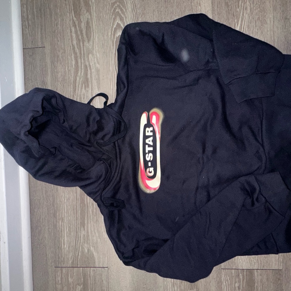 G-Star Navy Blue Hoodie with Logo